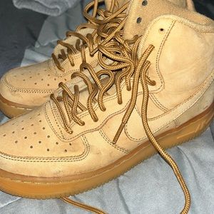 Used Hightop Khaki G-Nikes W/Straps.